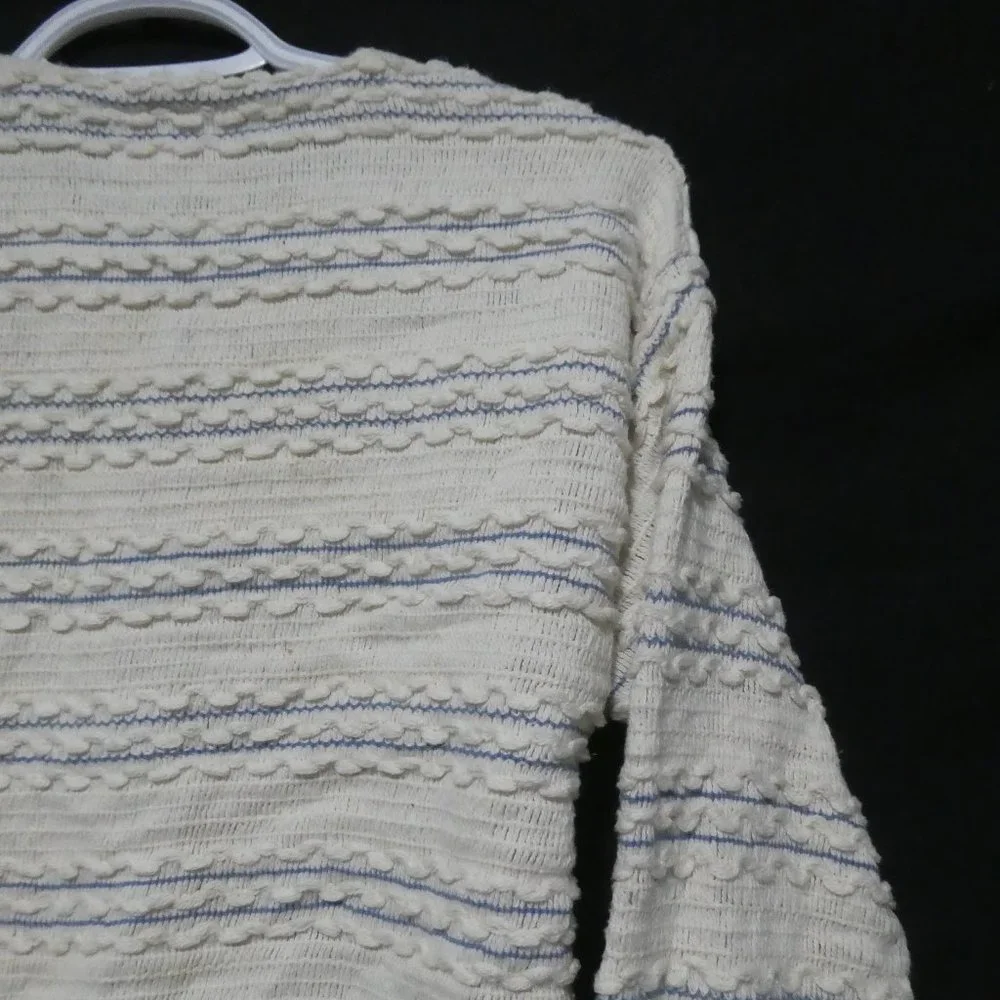 HER | small | Chic Textured Button-Up Cardigan | Made In Canada | 100% Cotton - Picture 11 of 15